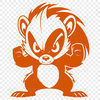 Beautiful Skunk Vector Graphic A detailed illustration of a skunk in various poses, suitable for vector art designs.