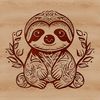 Unique Sloth Illustrations for Vector Art A detailed, high-quality illustration of a sloth in various poses, suitable for vector art projects.