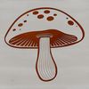 Vector Mushroom Design for Cricut Illustration of a mushroom in a vector format suitable for digital printing and cutting machines like Cricut.