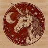 Vector Unicorn Graphic Art Free Download Vector illustration of a mythical unicorn's head from a fairy tale.