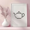 Free Vector Art of a Classic Teapot A stylized vector illustration of a teapot with a classic design.