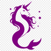 A mythical creature with the upper body of a human and lower body of a fish, combining elements of mermaids and unicorns.