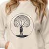 Beautiful SVG Heart Tree Design A stylized illustration of a tree with intertwined hearts, representing love and relationships.