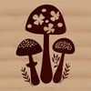 Beautiful Mushroom Illustration A detailed illustration of a mushroom with rounded cap and stem.