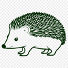 Vector Design - Beautiful Hedgehog Graphic A scalable vector graphic (SVG) representation of a hedgehog animal.