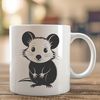 Possum SVG Cut File for Cricut and More A detailed illustration of a possum in various poses, suitable for vector design and cutting machine applications.