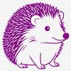 Spiky SVG Icon A small, spiny mammal with sharp quills on its back, suitable for vector designs.