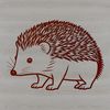 Beautiful Hedgehog Design SVG A detailed illustration of a hedgehog in vector format, suitable for digital design projects.
