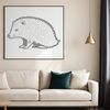 Cuddly Prickly Friend Vector Graphic Illustrated vector graphic of a hedgehog, suitable for digital designs.