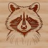 Free Raccoon Vector Art for Download A digital representation of a raccoon designed using scalable vector graphics (SVG).