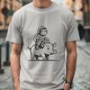 Exotic Hybrid Animal SVG Illustration A digital illustration of a monkey-pig hybrid animal in a vector format.