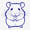 Cute Furry Animal Design A cute and small mammal with furry coat and large cheek pouches.