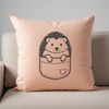 A detailed illustration of a hedgehog in profile, suitable for vector art projects.