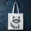 Cute Raccoon Illustration in SVG Format A cartoon raccoon illustration in vector format.