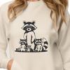 A detailed vector illustration of a raccoon, suitable for digital cutting machines and laser cutters.