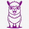 Gentle Andean Alpaca SVG Design An illustration of a gentle Andean alpaca with soft fur.
