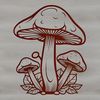 Whimsical Mushroom Vector Art Mushroom illustration for vector art design, suitable for Cricut cutting machine or laser cutter.