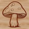 Free Editable Vector Mushroom Image A high-quality, scalable image of a mushroom designed as editable vector art for various applications.