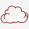 Free Vector Cloud Graphic A stylized illustration of a cloud in vector format, suitable for various graphic design applications.