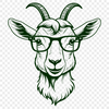 Farm Frenzy Goat Graphic An SVG graphic representation of a farm animal, a goat.