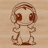 An SVG file representation of a real-life salamander with detailed features.