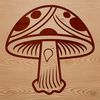 A detailed illustration of a mushroom in vector format