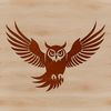 Winged Wisdom A realistic illustration of an owl in flight.