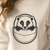 A realistic illustration of a badger, suitable for vector design projects.