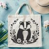 Wild Badger Illustration Vector Art A detailed vector illustration of a badger in a natural setting.