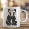 A vector graphic representation of a badger, suitable for use in various digital design applications.