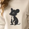 A detailed digital design of a possum, suitable for various applications and uses.