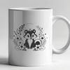 Wild Skunk Illustration SVG A realistic illustration of a skunk with a wild animal theme.