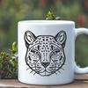A wild animal species known as an ocelot, depicted in a vector graphic format.
