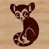 Cute Wild Animal Illustration Lemur illustration in a vector format.