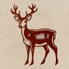 Wild animal illustration of a deer in vector format.