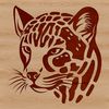 Feline Markings Illustration A detailed illustration of an ocelot, highlighting its unique markings and body structure.