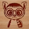 Free SVG Animal Graphic Design A detailed illustration of a lemur, a type of wild animal found in Madagascar, created as a vector design.