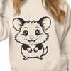 Australian Wildlife Illustration A digital illustration of a possum, a wild animal commonly found in Australian ecosystems.