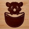 Wild possum animal illustration in vector format.