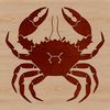 Wild Animal Clip Art Design A detailed illustration of a crab, a type of wild animal found in coastal areas.