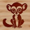 Illustration of a Lemur in vector format.