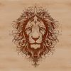 An ornate vector image of a majestic big cat.