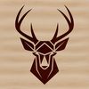 An isolated vector graphic of a deer, suitable for digital design and crafting projects.