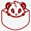 Skunk Clipart Design A detailed illustration of a skunk in its natural habitat, suitable for vector art and design.