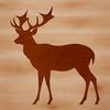 An outline design of a deer, ideal for vector graphics and cutting machine projects.