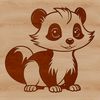 Wildlife Sketch Illustration A skunk, a small mammal known as a wild animal, with distinctive markings on its fur.
