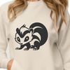 Beautiful Skunk Clip Art Design A detailed illustration of a skunk in its natural habitat.