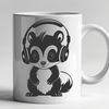 Detailed SVG Design of a Skunk Animal An SVG vector design of a wild animal, specifically a skunk, depicted in detail.