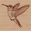 A colorful hummingbird in flight, showcasing its distinctive features.