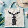Wild North American Wildlife Icon A large, wild North American mammal with distinctive antlers.